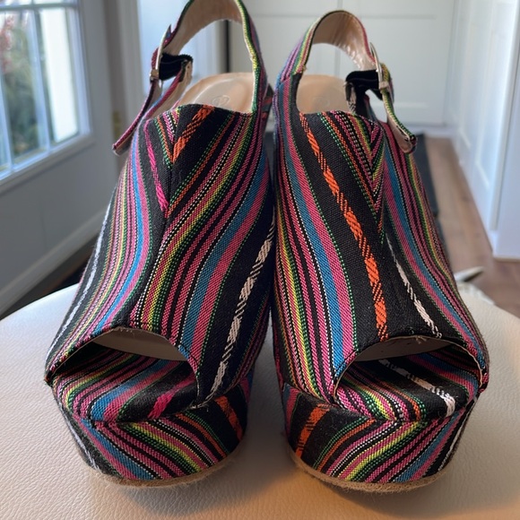 Fabulous Platform Wedge sling-backs 8.5 - Picture 4 of 4